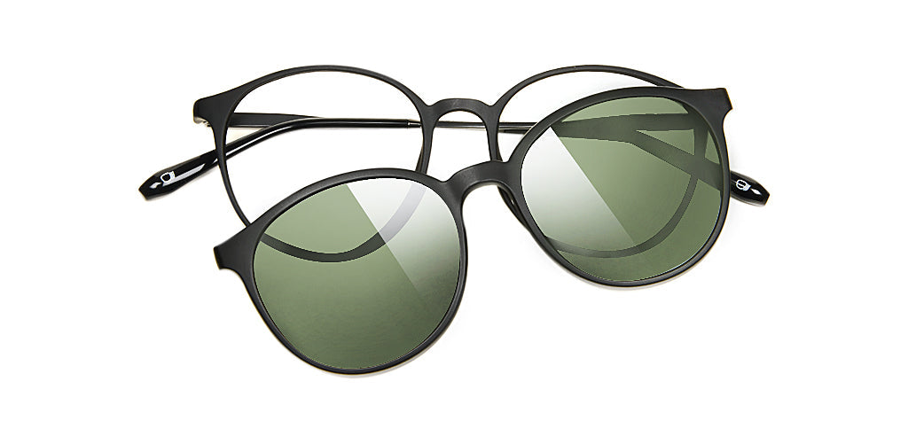 Happster Clipon Unisex Eyeglasses Full_Frame Round Small 49 Ultem SM AMQTJ207