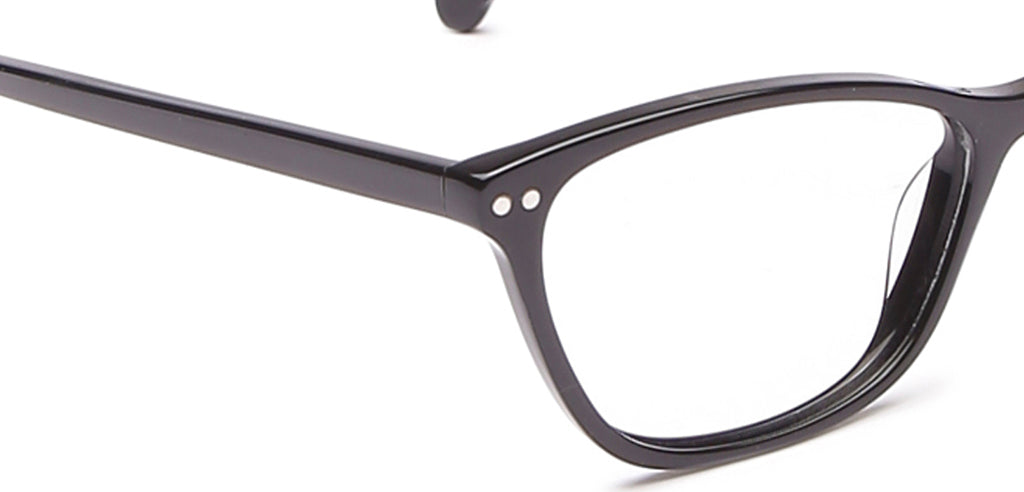 Happster Clipon Women Eyeglasses Full Frame Cateye Medium 50 Acetate SM ANI2319