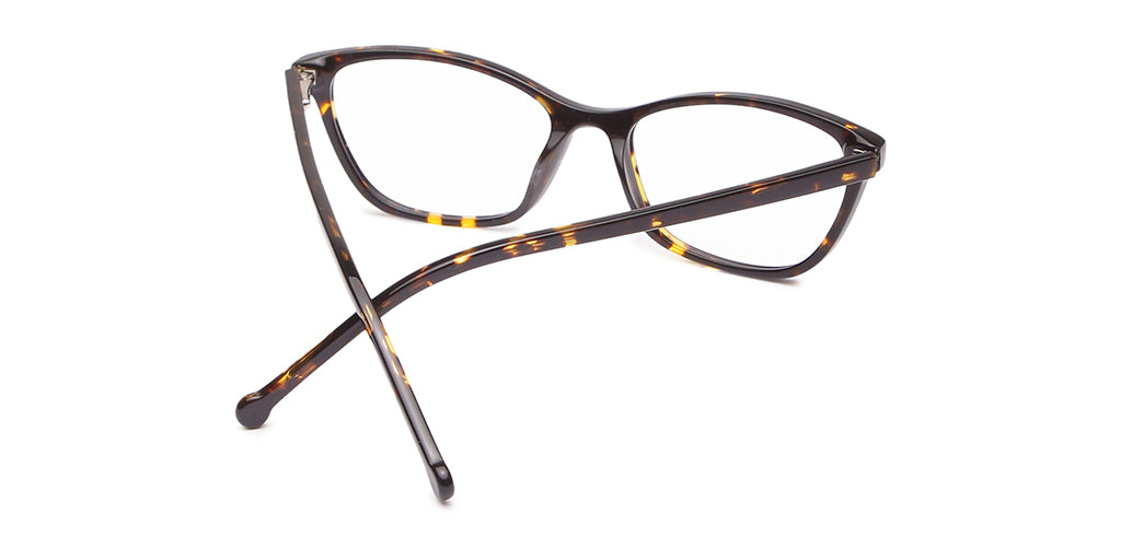Happster Clipon Women Eyeglasses Full Frame Cateye Medium 50 Acetate SM ANI2319