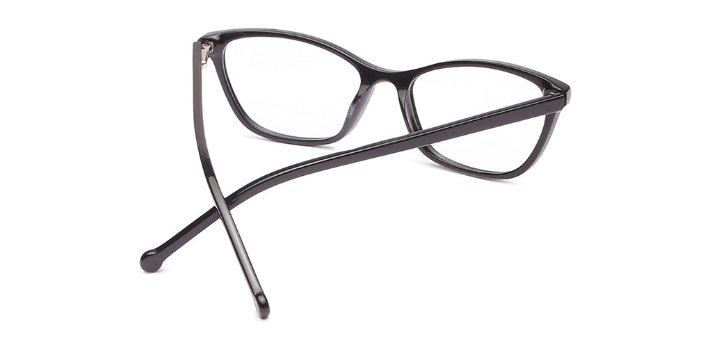 Happster Clipon Women Eyeglasses Full Frame Cateye Medium 50 Acetate SM ANI2319
