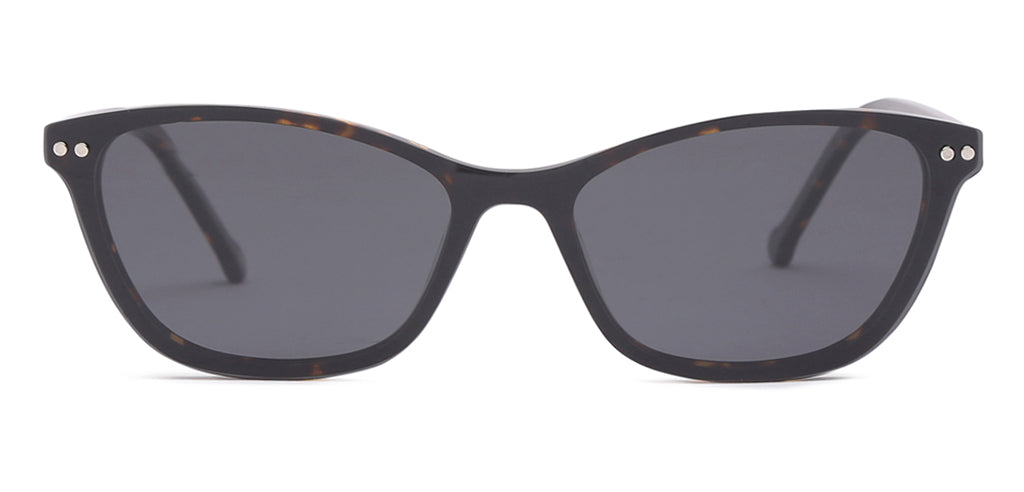 Happster Clipon Women Eyeglasses Full Frame Cateye Medium 50 Acetate SM ANI2319