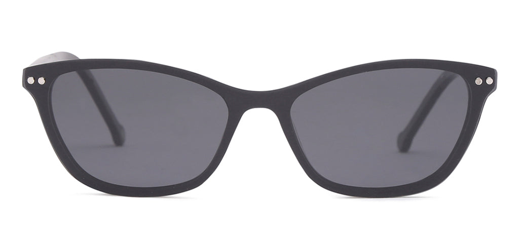 Happster Clipon Women Eyeglasses Full Frame Cateye Medium 50 Acetate SM ANI2319